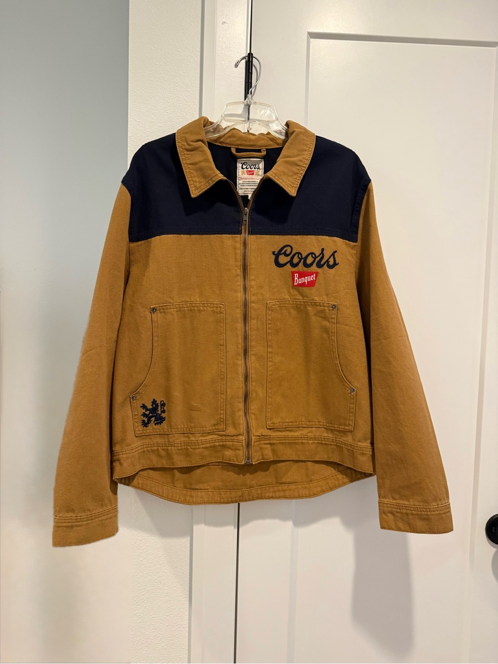 Coors Banquet Two-Tone Work Jacket - Brown & Navy